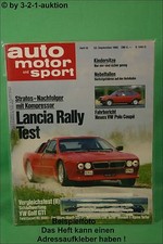 Auto Motor Sport 19/82 Fiat Ritmo 125 TC Datsun 280 ZXT VW Golf GTI
