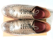 Grenson Archie Derby Brown Brogue Heavy Country Commando Rubber Sole UK 10G Wide