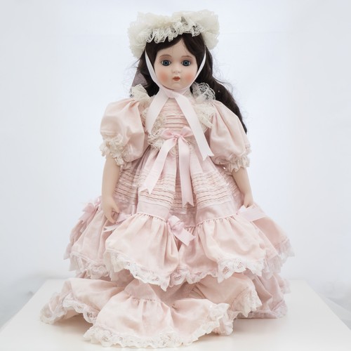 Porcelain doll with - with, dress