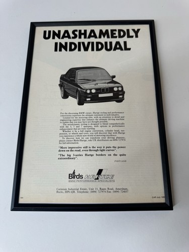 Framed original 1989 e30 - original,