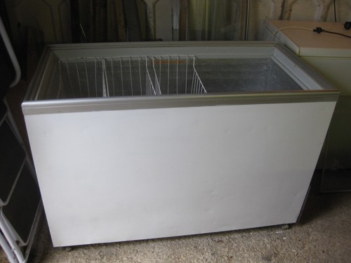 Ice cream freezer glass - ice,