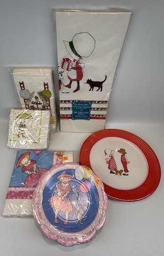 Vtg holly hobbie napkins - hobbie, paper