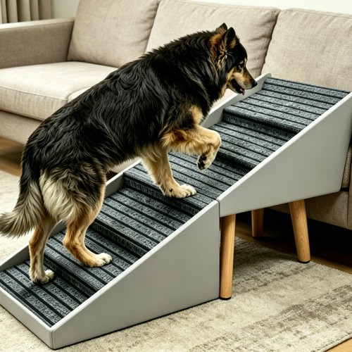 Foldable dog stairs - 2-in-1,