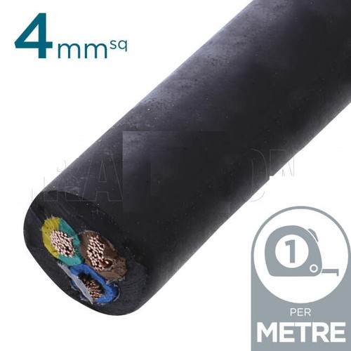 4mm 3core rubber cable flex - 4mm,