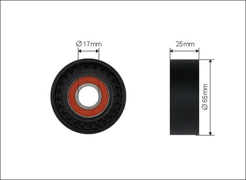 New tensioner pulley ribbed - new, pulley,