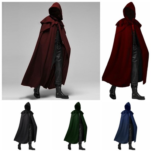 Gothic hooded coat long trench - long,