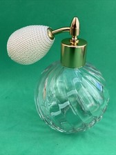 Vintage Clear Glass Swirl