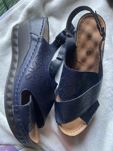 Pavers navy leather - navy,