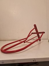 Metal Red saddle rack with bridle hook under