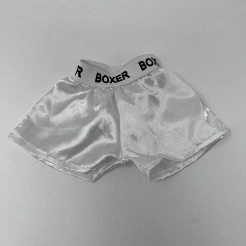 White satin boxer stuffed - white,