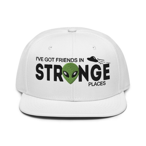 Alien ufo flat bill cap - flat,