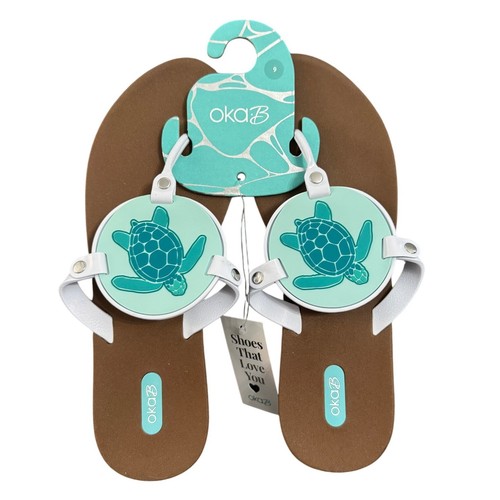 Nwt oka tortuga turtle flip - b,