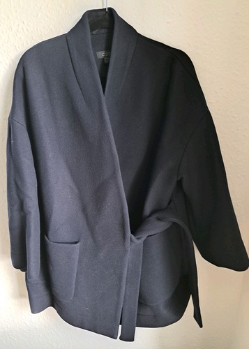 Cos navy blue - wool, kimono
