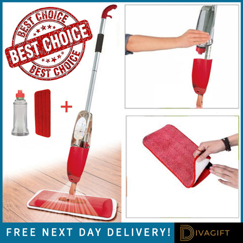 Red spray mop - spray, water