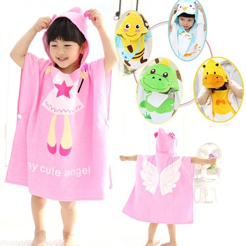 Kid hooded bath towel beach - kid,