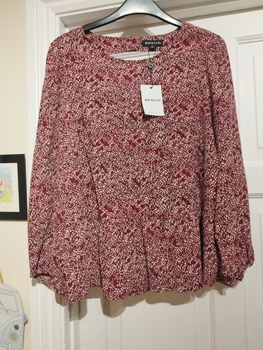 Whistles burgundy cut out long