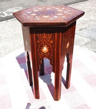ANTIQUE MOORISH TABLE  LIBERTY & Co          FREE UK POSTAGE
