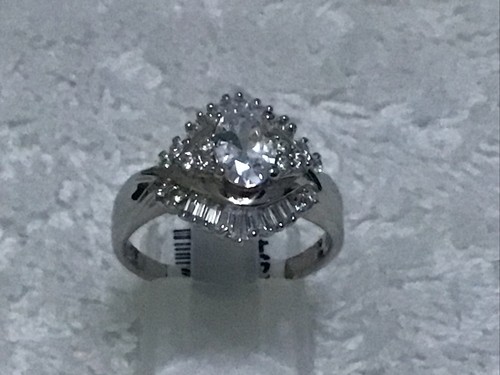925 sterling silver simulated - silver,