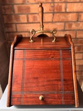 Antique Mahogany Coal Box Fire