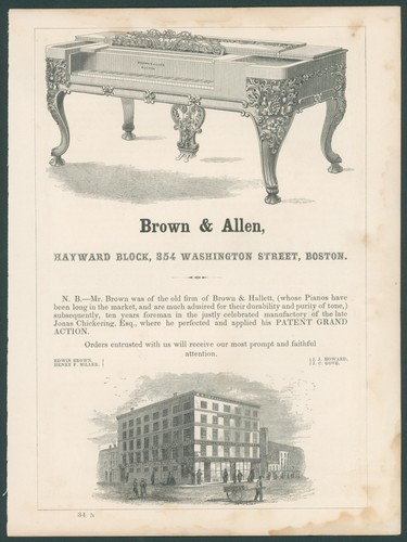 C1870 brown and - allen, boston