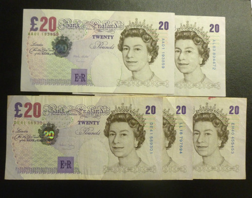 Banknotes lowther - £20,