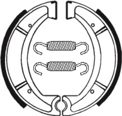 Brake shoes organic ba037 fits - brake,