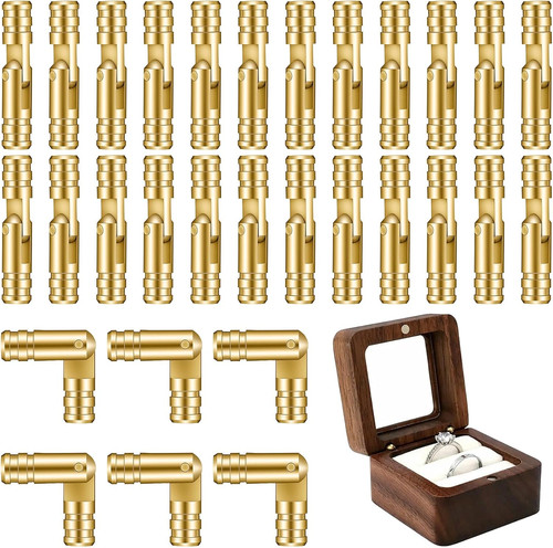 Pcs barrel hinges brass - 30,