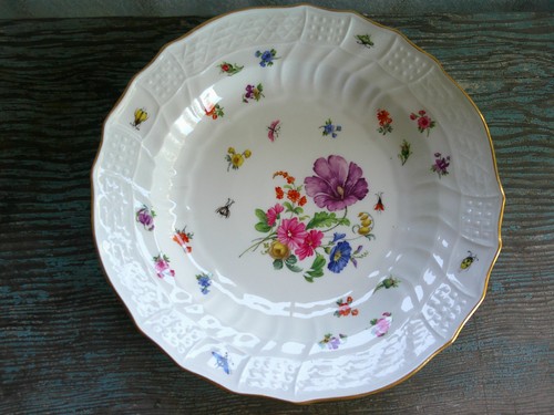 Meissen hand painted - painted, floral