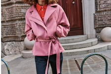 Zara FAUX SUEDE JACKET WITH