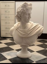 Apollo Handmade Alabaster Greek Roman God Bust Statue