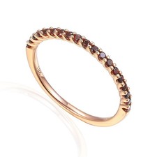 Ladies 18ct Rose Gold Garnet