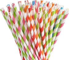 Disposable paper straws - 50,
