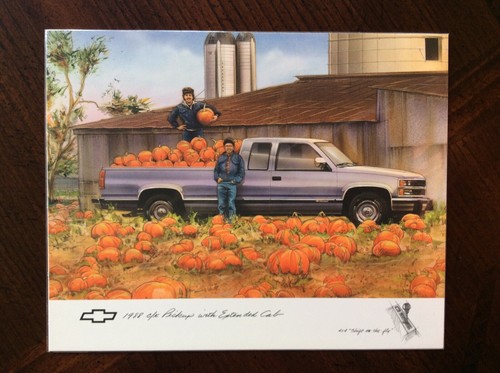 Chevy truck milestones print - chevy,