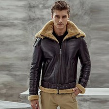 100% sheepskin WW2 B3 Mens RAF