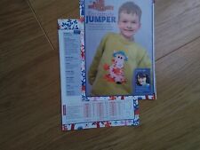 Kids. The Magic Roundabout, Ermintrude Jumper, Knitting Pattern from magazine 