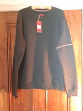 LE BREVE Navy Sweatshirt Size