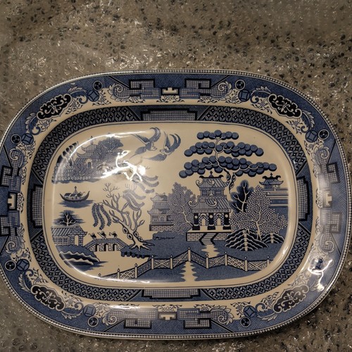 Vintage new blue willow - vintage,
