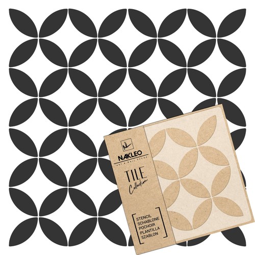 Reusable plastic tile stencil - reusable,