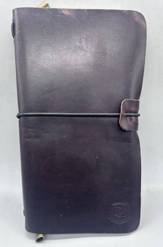 Leather cased journal - leather, by