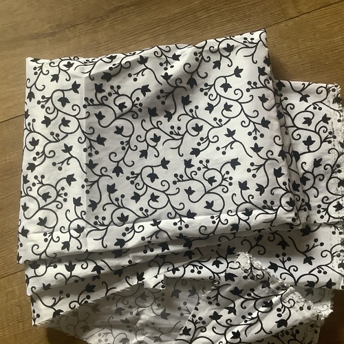 White with black - , velvet