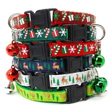 Christmas Cat Collar Adjustable Festive Xmas Cat Accessory Non Quick-Release