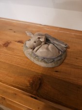 Collectible 1983 Teviotdale Pigs figurine Sculpture Ornament Handmade by Edlmann