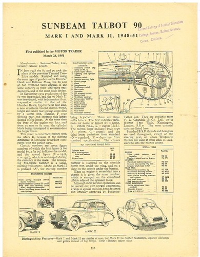 Sunbeam talbot mk1 mk2 - sunbeam,