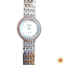 Gorgeous Ladies Silver Tone & Rhinestone Watch NEW