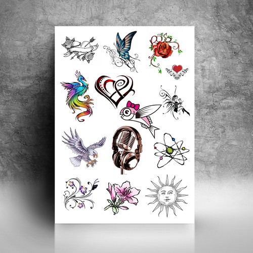 Personalised temporary tattoos - personalised,