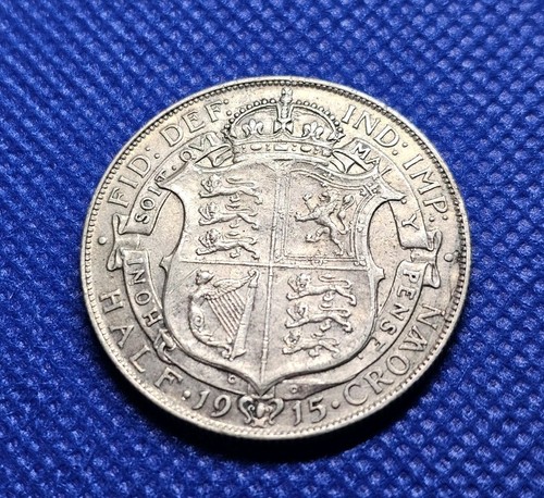 1915 halfcrown george - 1915,