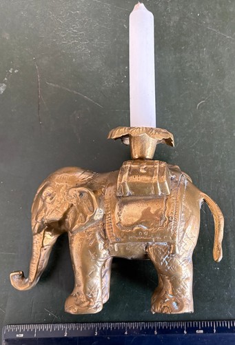 Vintage brass elephant - vintage,
