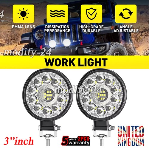Pair round led work - work, light