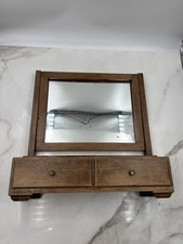 Vintage Wooden Vanity Mirror