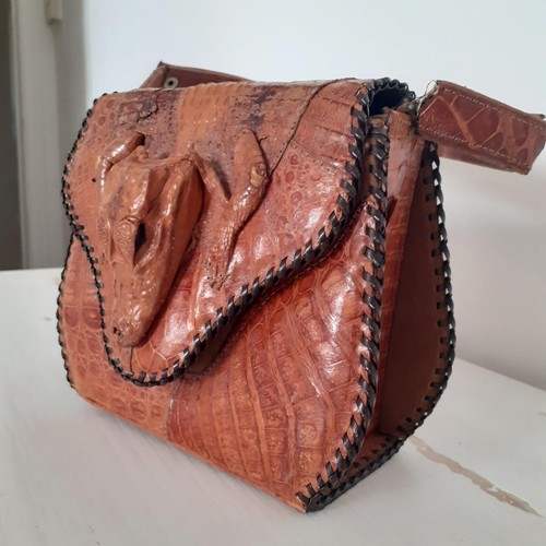 Vintage crocodile bag - vintage,